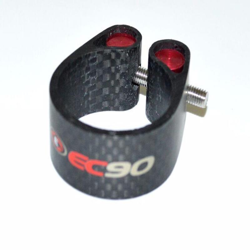 Mountain Biking Brands - EC90 フルカーボンファイバー MTB サイクリングシートポストクランプ、ロード自転車ポストシートクリップ、27.2 ミリメートル、30.8 ミリメートル、31.6