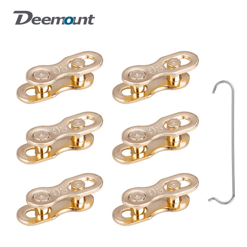 Chain Quick Link - 6 ペアチェーンミッシングリンクジョイント 1/6/7/8/9/10/11/12 スピード MTB チェーンコネクタクイックリンク鋼電気メッキシルバーゴールドパーツ