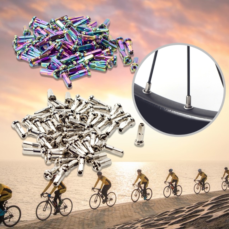 Mountain Biking Tips - 36 個マウンテンバイクスポークキャップホイールスポークニップル装飾ロードバイクスポークニップルエンドヒント自転車アクセサリー