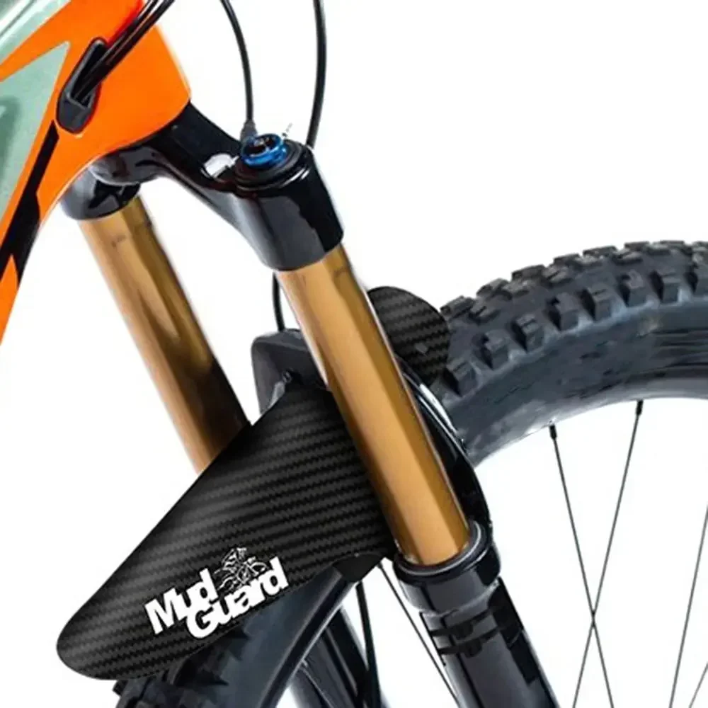 Mountain Biking Brands - マウンテンバイクフェンダー プラスチックカーボンファイバー カラフル フロント/リアバイクマッドガード MTBバイクウィング マッドガード