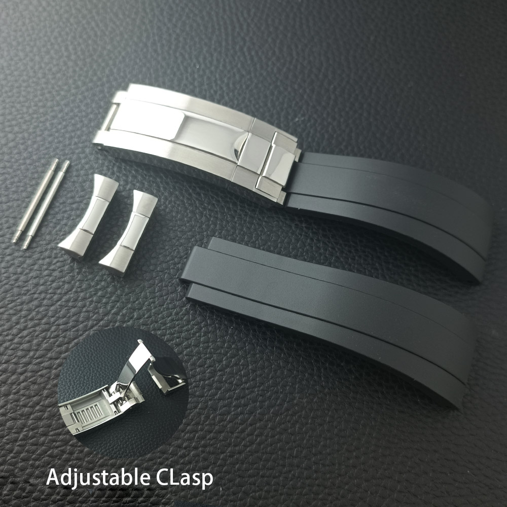 Mtb Brake Rotor - ハイエンドストラップアクセサリー 幅20mm VK63ケース ウォッチアクセサリー 20mmラバーストラップ 曲線ストラップと微調整バックル付き