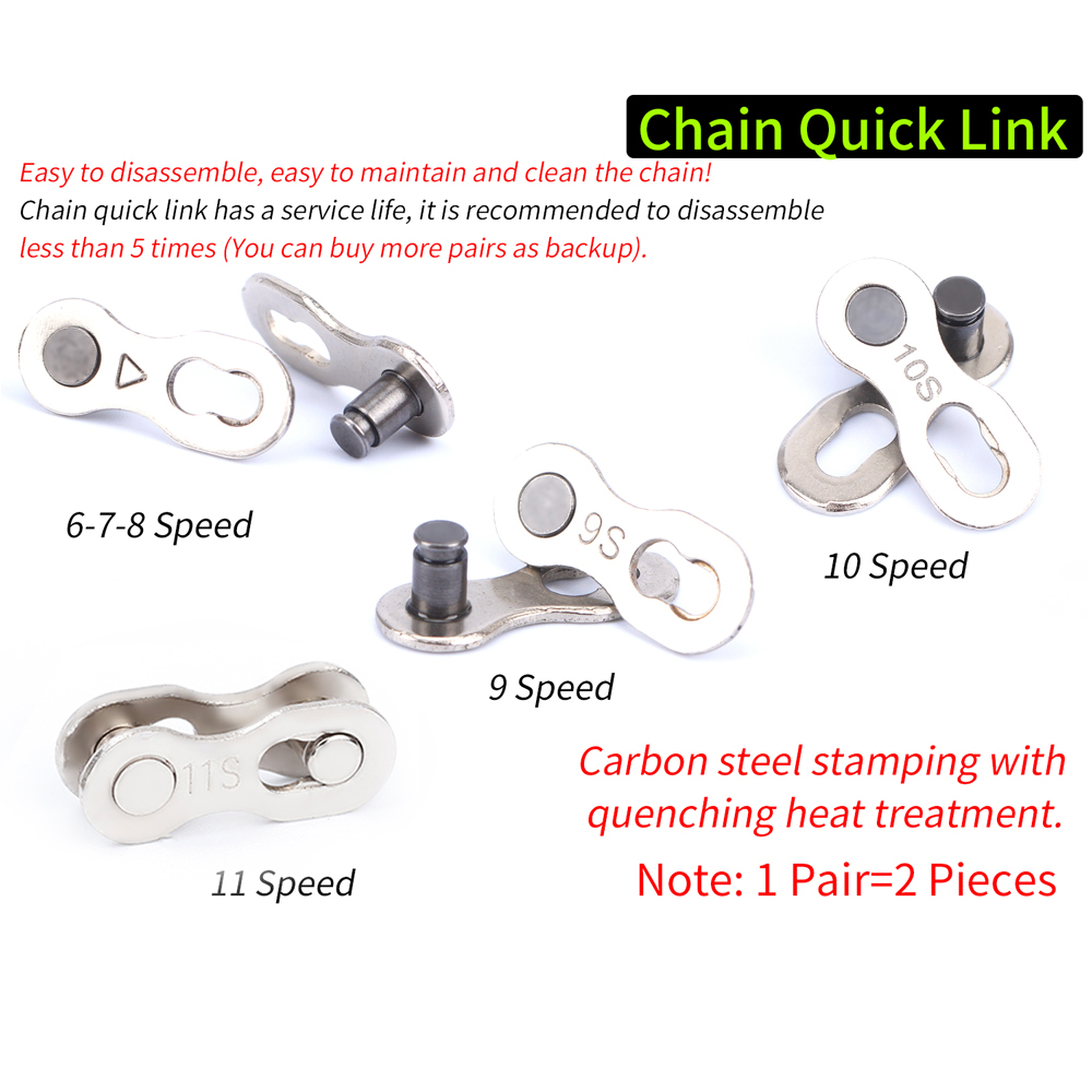 自転車チェーン用クイックリンク,6,7,8,9,10,11用 - Chain Quick Link のレビューと価格