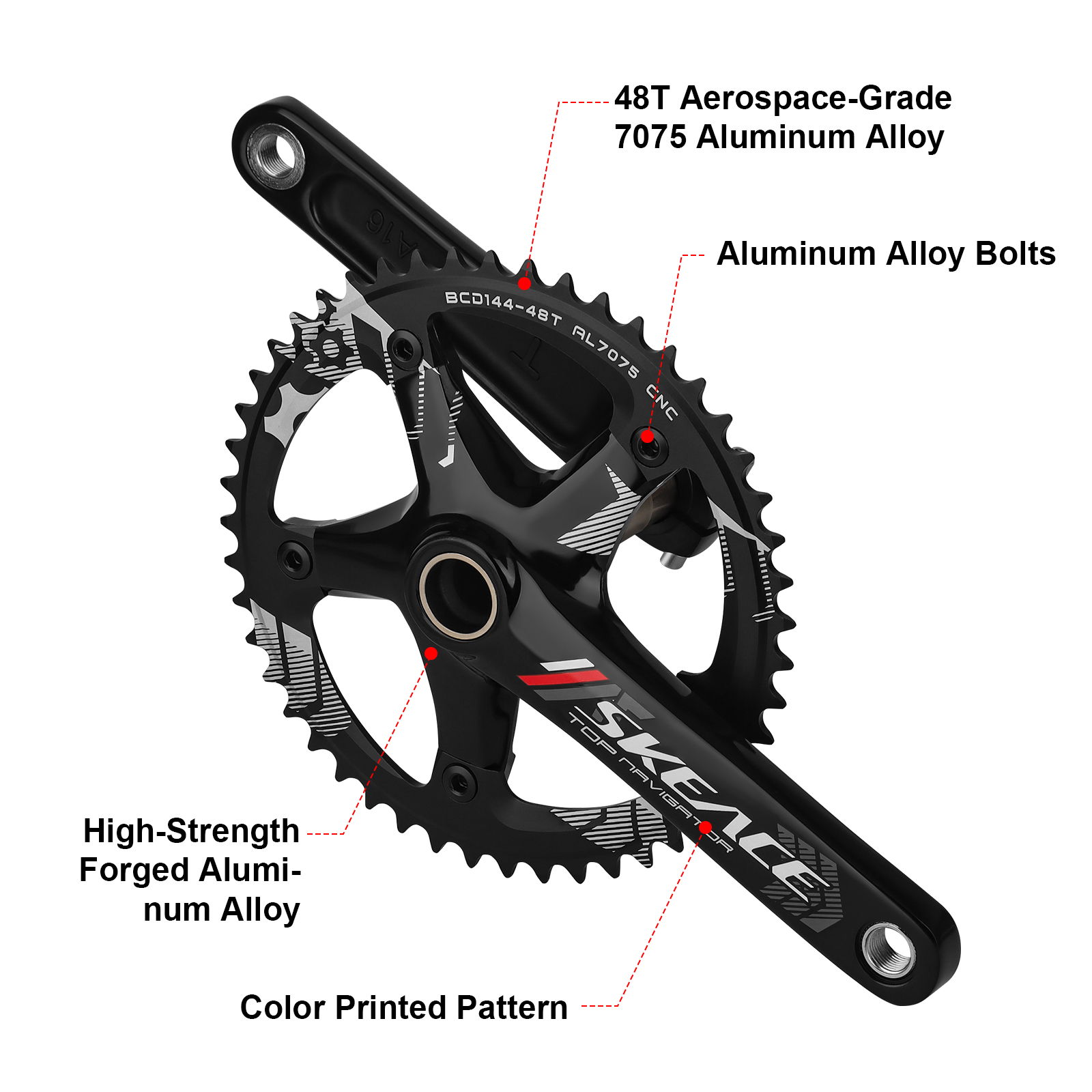 SKEACE ロードバイク クランクセット 144BCD 4 - Mountain Biking Track のレビューと価格